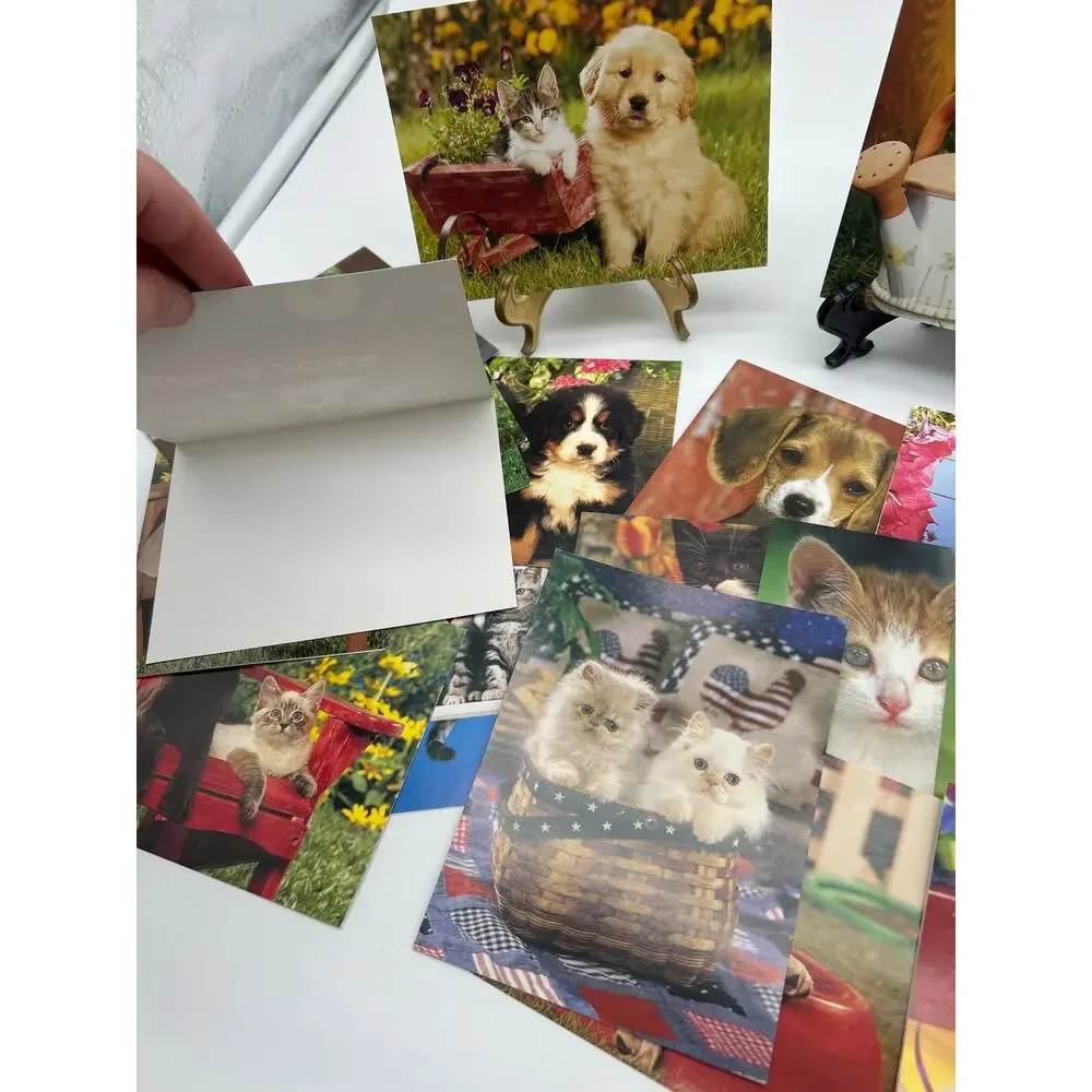 Lot of 22 Don Ayres Blank Greeting Cards Cats Dogs Puppies Kittens USA 2003-2005